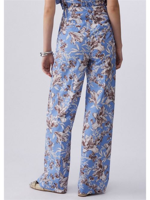 Pantaloni palazzo in popeline Liu Jo | WA6441T4853.P9502